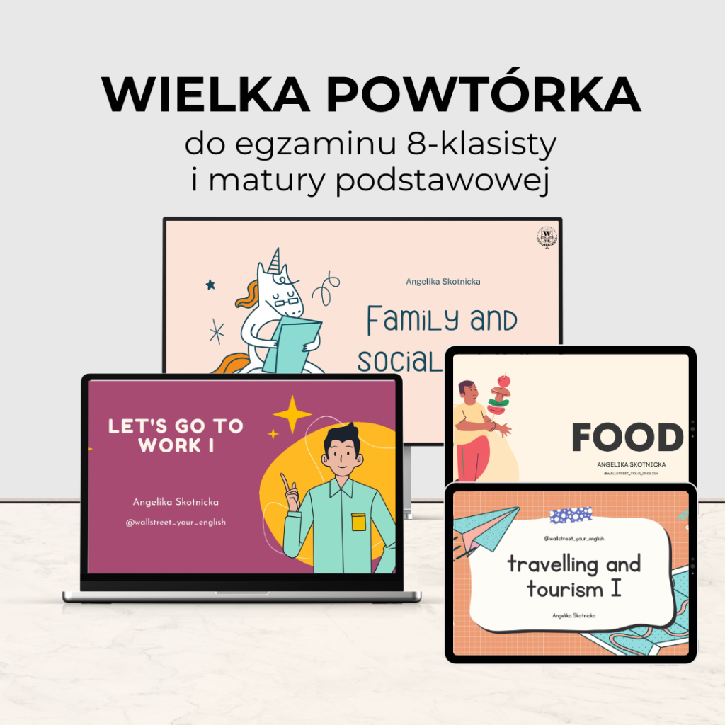 Powtorka Przed Egzaminem 8 Klasisty Wielka powtórka słownictwa - 30 prezentacji do powtórek przed egzaminem